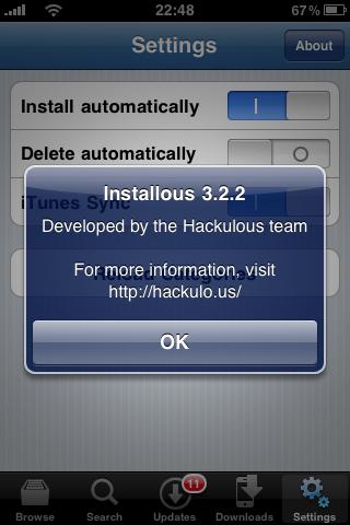 Installous 3.2.2 et Appsync 4.0 compatibles iOS 4