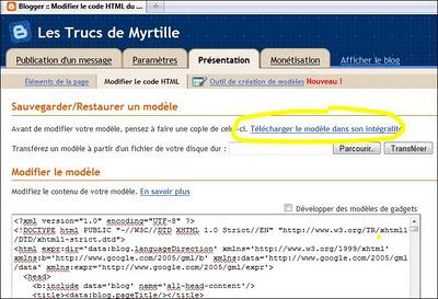 Sauvegarder son blog (Blogger)