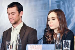 Inception pressconf Joseph Gordon-Levitt Ellen Page photo   filmgeek