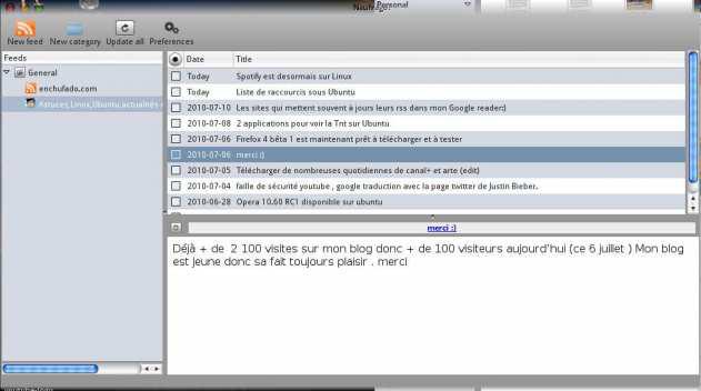Naufrago lecteur RSS