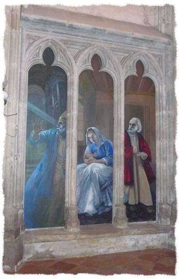 Une jeune fille dans l’église