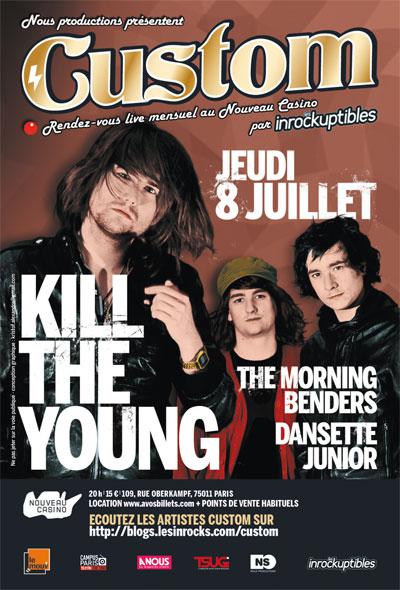 Review Concert : Custom Juillet '10 : Dansette Junior, The Morning Benders, Kill The Young