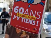 Rassemblement pour retraites, Paris.