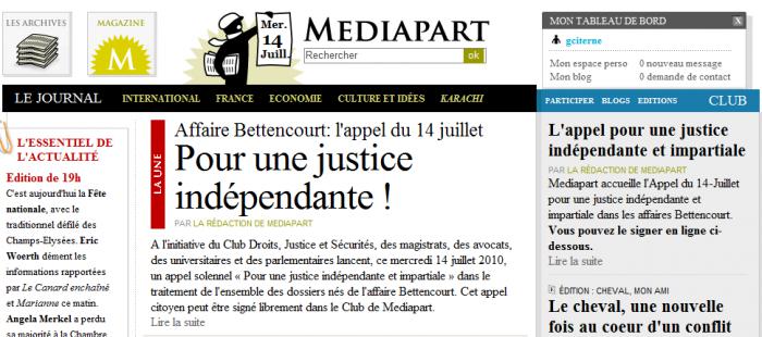Petition Justice Independante Mediapart