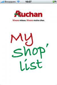Auchan – Ma liste de course