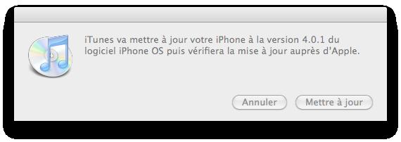 Apple : iOS 4.0.1 disponible au téléchargement !