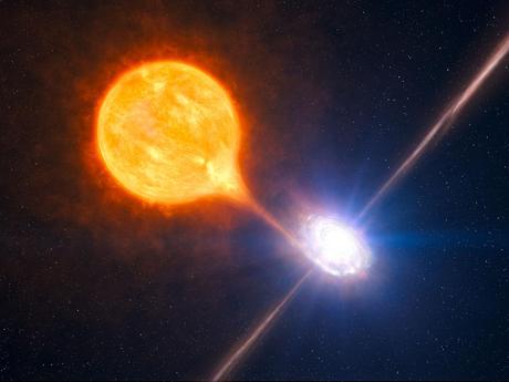 Illustration d'un microquasar