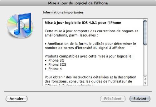 Apple iOS 4.0.1