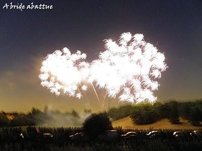 Feu d'artifices en banlieue parisienne
