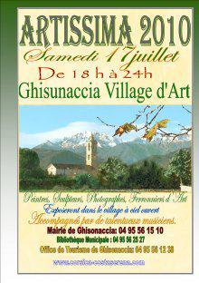 2ème édition de ARTISSIMA 2010 ce soir de 18h à 00h à Ghisonaccia