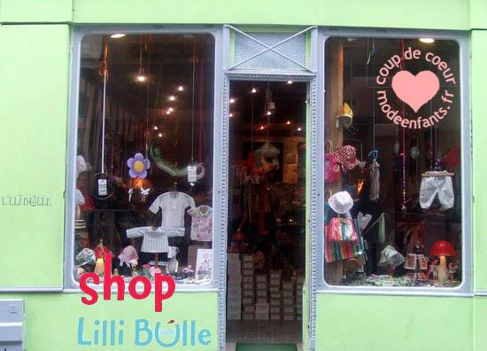 La boutique Lilli Bulle