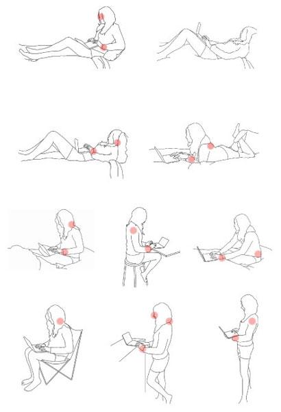 positions eviter m Les positions à éviter avec un ordinateur portable