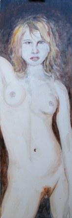 Un cours gratuit de peinture à l'huile : 2e partie : Anaïs, ou Le nu au pendentif