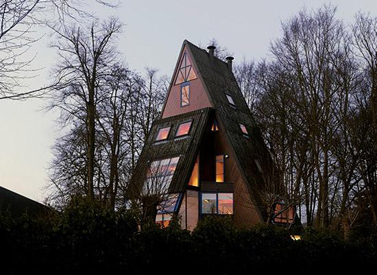 Maison pyramid à Malines, en Belgique.