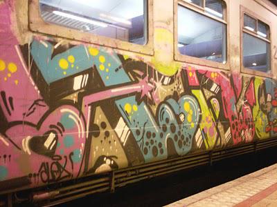 dirty hand train graffiti