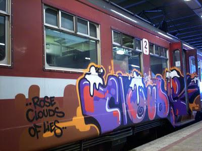 WUFC and SDK are Swedish train writing graffiti crews Writers United football club