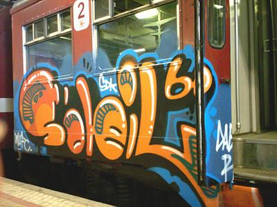 WUFC and SDK are Swedish train writing graffiti crews Writers United football club