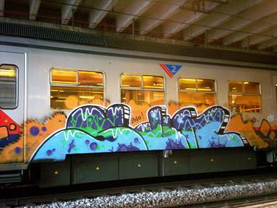 art on train