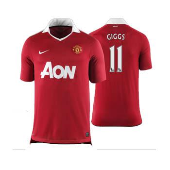Premier League: Nouveau maillot de Manchester United 2011