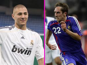 Franck Ribéry et Karim Benzema