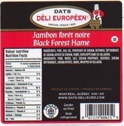 Dats Déli Européen - Jambon forêt noire