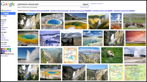 Google Image et sa nouvelle version !