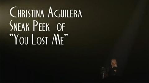 Christina Aguilera ... You lost me ... Les premières images de son nouveau clip