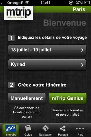 iphone  Mtrip Paris