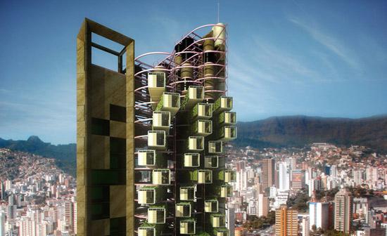 Felipe Campolina invente le gratte-ciel d'appartements mobiles