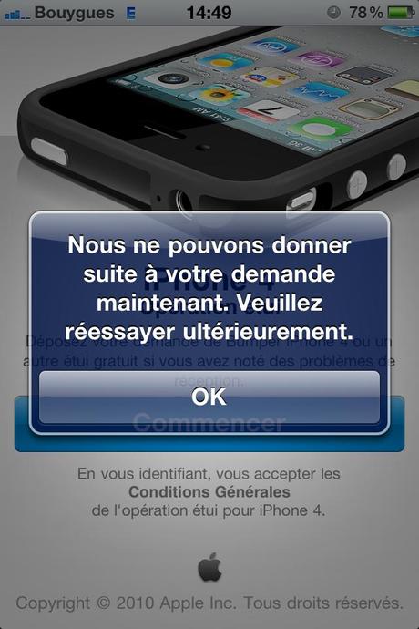 [MàJ] Programme d’étui iPhone 4 en ligne, commandez gratuitement votre Bumper !