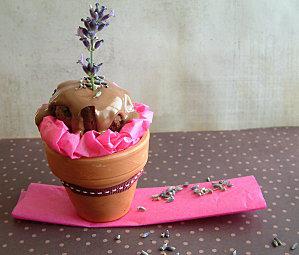 Cupcakes Pot De Fleurs Chocolat Lavande-3