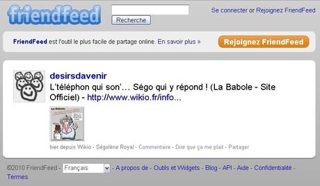 La Babole - Désir d'Avenir. L’téléphon qui son’… Ségo qui y répond !