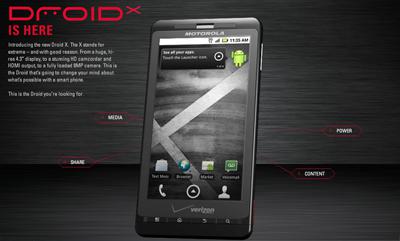 Le Motorola Droid X confronté à plusieurs problèmes
