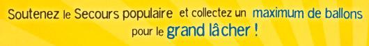 Soutenez le Secours populaire et collectez un maximum de ballons pour le grand lâcher !