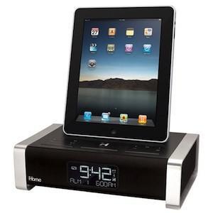 Un dock iPad qui fait radio-réveil chez iHome