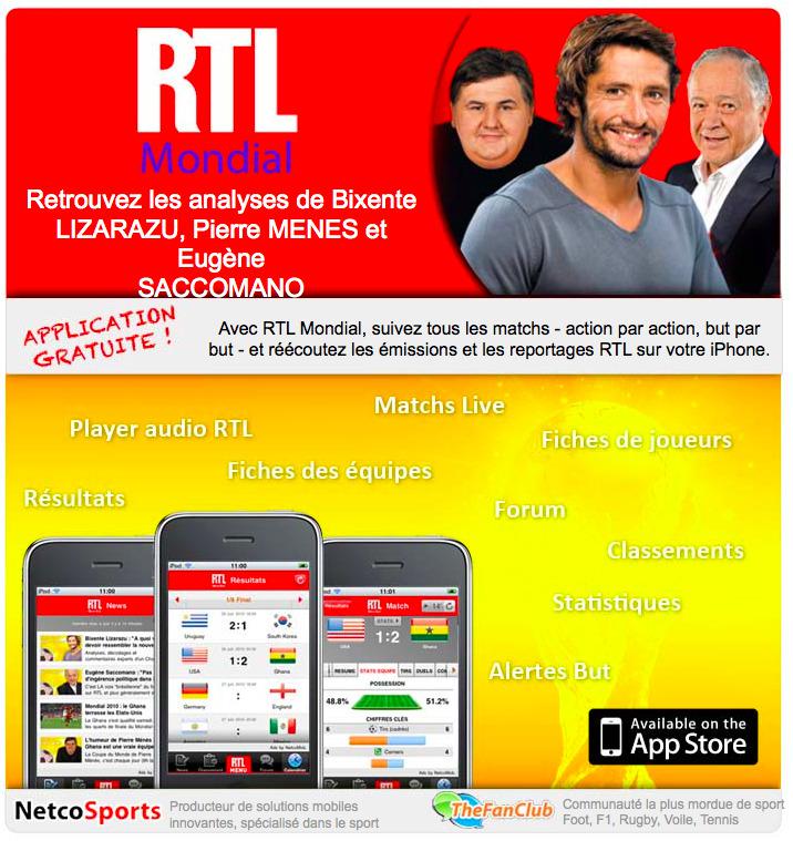 RTL : un emailing simple et efficace pour promouvoir son application iPhone