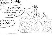 Ensevelie sous surcharge dessin faire