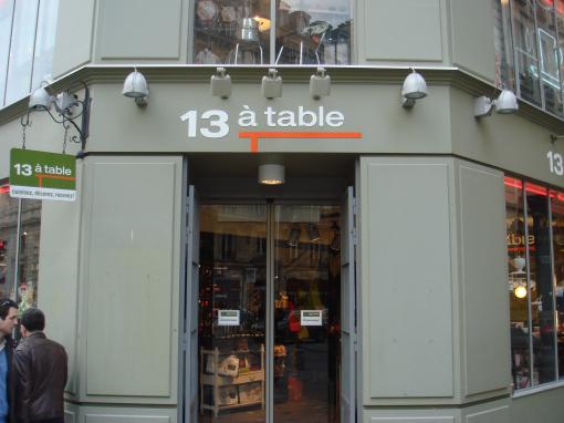 13 à table