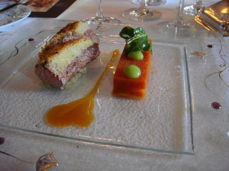 20100715 Grand Vefour 05 filet agneau sarriette mitonnee tomates vertes compresse tomates petits pois (ChrisoScope) 20100715 Grand Vefour 05 filet agneau sarriette mitonnee tomates vertes compresse tomates petits pois Guy Martin au Grand Véfour : toujours dans le vent (ChrisoScope)