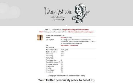 Quel est votre personnalité sur Twitter ? Analysez vous twanalyst Quel est votre personnalité sur Twitter ? Analysez vous