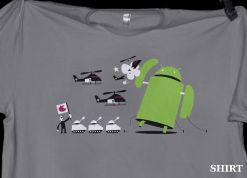 Android vs iPhone : T-Shirt souvenir