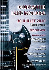 Blues@TheLake Moubra: vendredi 30 juillet dès 15 h
