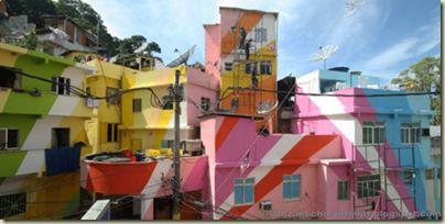 Repeindre les favela, Santa Marta, Brésil-5