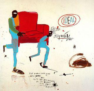 Basquiat - light blue movers, 1987