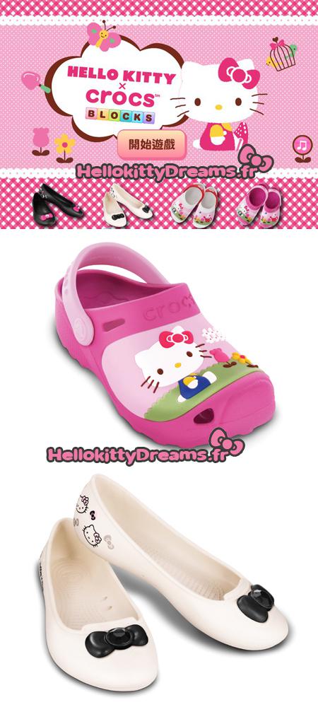 Les nouvelles Crocs Hello kitty !!