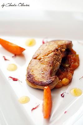 Variation de foie gras et abricots selon Pierrot Ayer...
