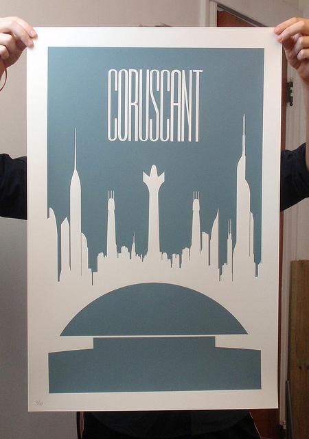Coruscant -Screen Print