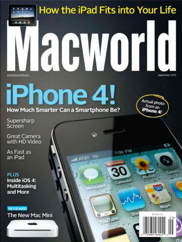 La couverture de Macworld photographiée avec l’iPhone 4