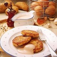 Galettes de pommes de terre aux oignons