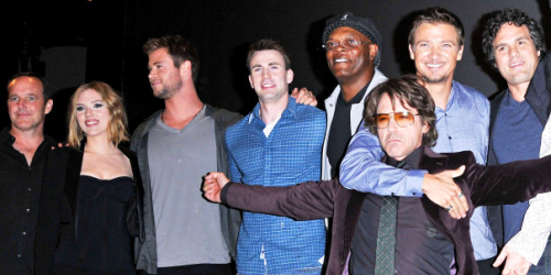Les Avengers au Comic-Con de 2010